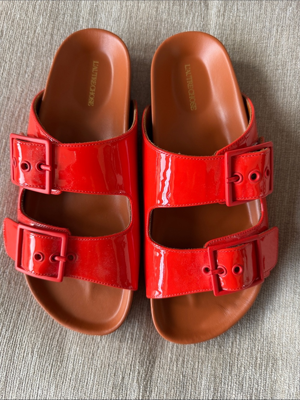 L’AUTRE Coral Double-Buckle Slide Sandals - Picture 11 of 12